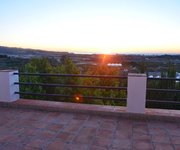 Atardecer desde la terraza